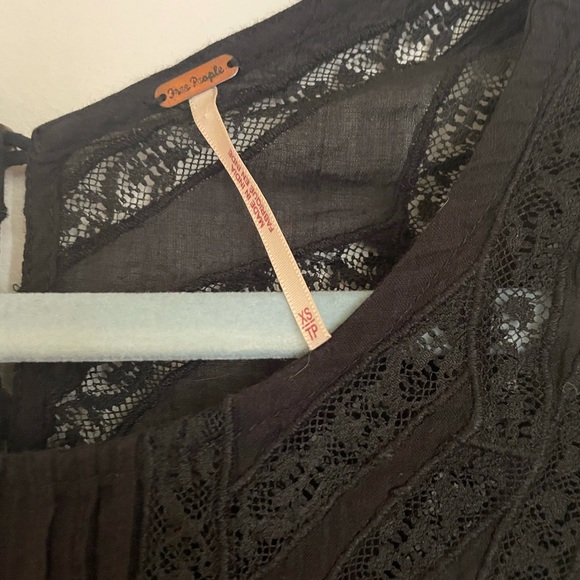 Free People Black Lace Imaginary Tunic - Picture 6 of 10